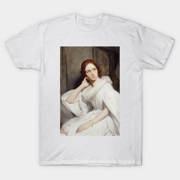 Portrait of Sophie Marin, Widow of Lieutenant General Baudrand by Ary Scheffer T-Shirt by Classic Art Stall